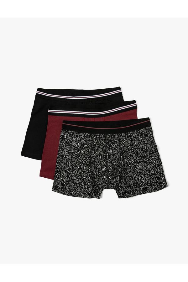 Koton Koton 3-Pack Boxer Set Geometric Printed Multi Color