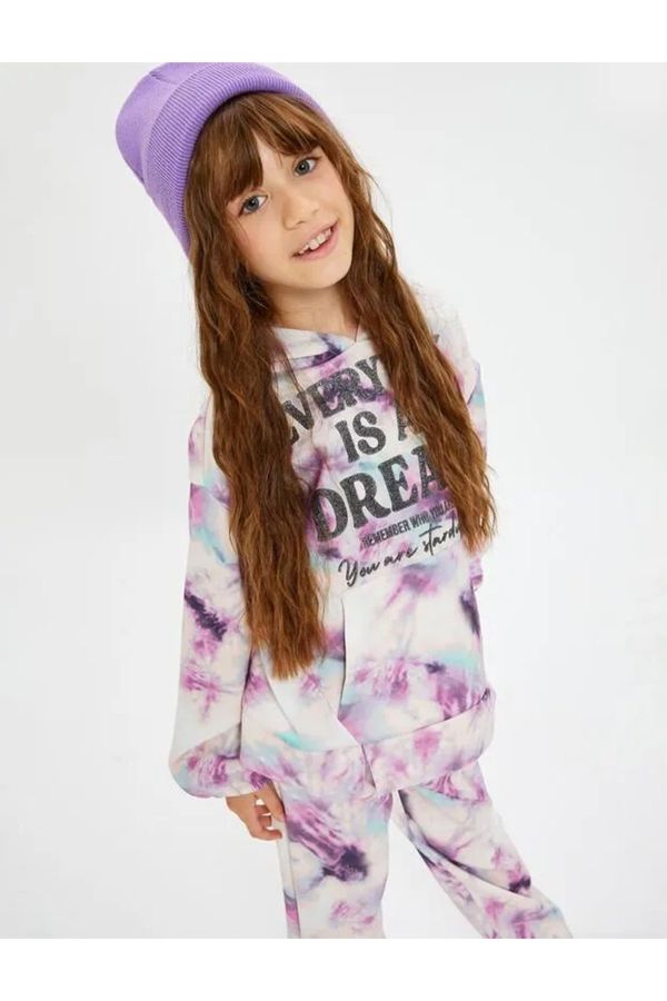 Koton Koton 4wkg10339ak Girls' Sweat Pink Patterned