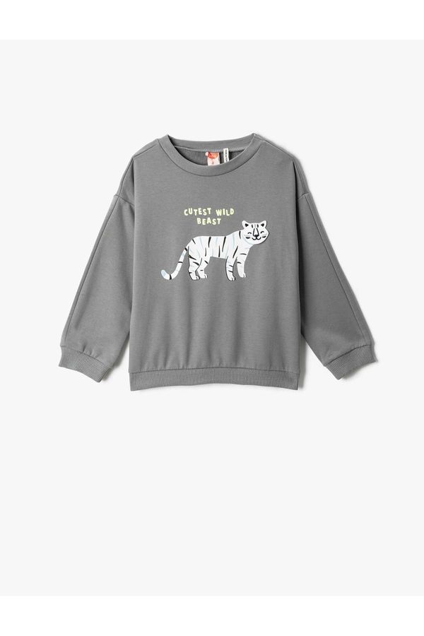 Koton Koton Baby Boy Anthracite Sweatshirt