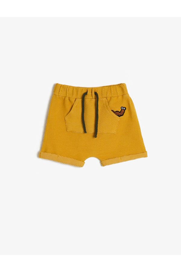 Koton Koton Baby Boy Embroidered Shorts