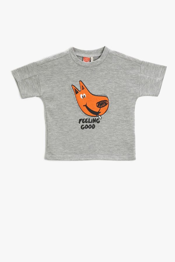 Koton Koton Baby Boy Gray T-Shirt