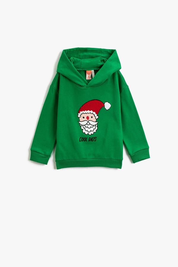 Koton Koton Baby Boy Green Patterned Sweatshirt