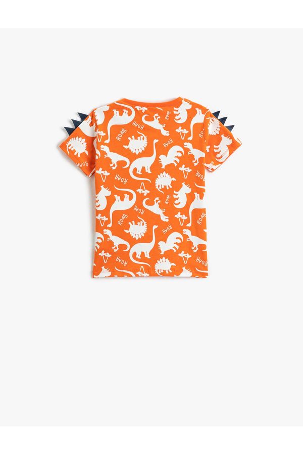 Koton Koton Baby Boy Orange Patterned T-Shirt