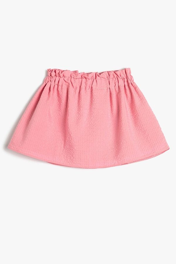 Koton Koton Baby Girl Skirt with Elastic Waist and Lined 3smg70002aw
