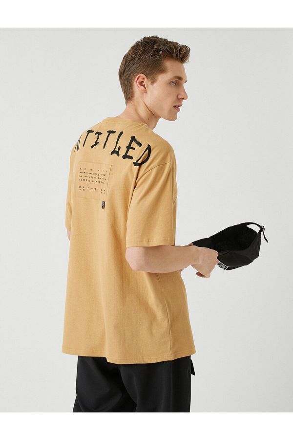 Koton Koton Back Printed Oversize T-Shirt