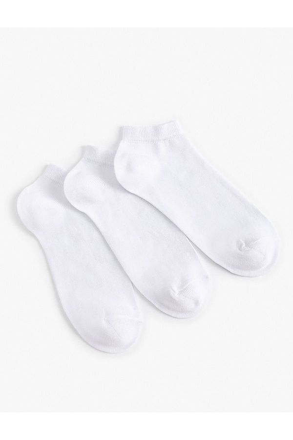 Koton Koton Basic 3-Pack Booties Socks Set