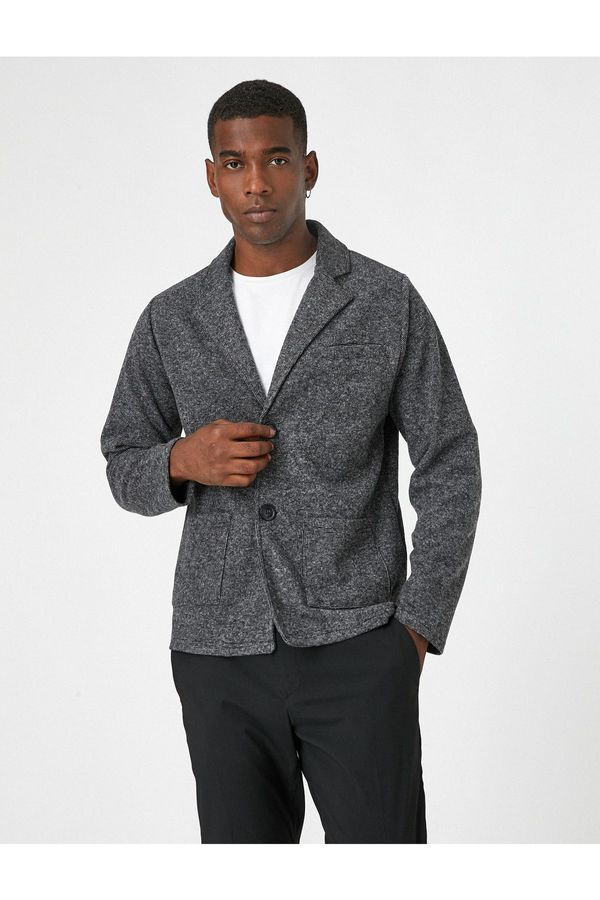 Koton Koton Basic Jacket with Pocket Detail and Buttons