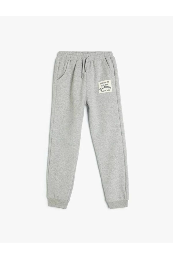 Koton Koton Basic Jogger Sweatpants with Tie Waist Pocket