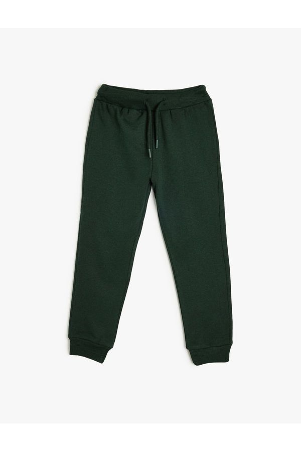 Koton Koton Basic Jogger Sweatpants with Tie Waist Pocket