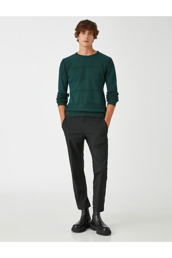 Koton Koton Basic Knitwear Sweater Crew Neck