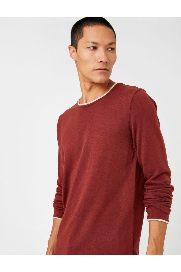 Koton Koton Basic Knitwear Sweater Crew Neck Long Sleeve