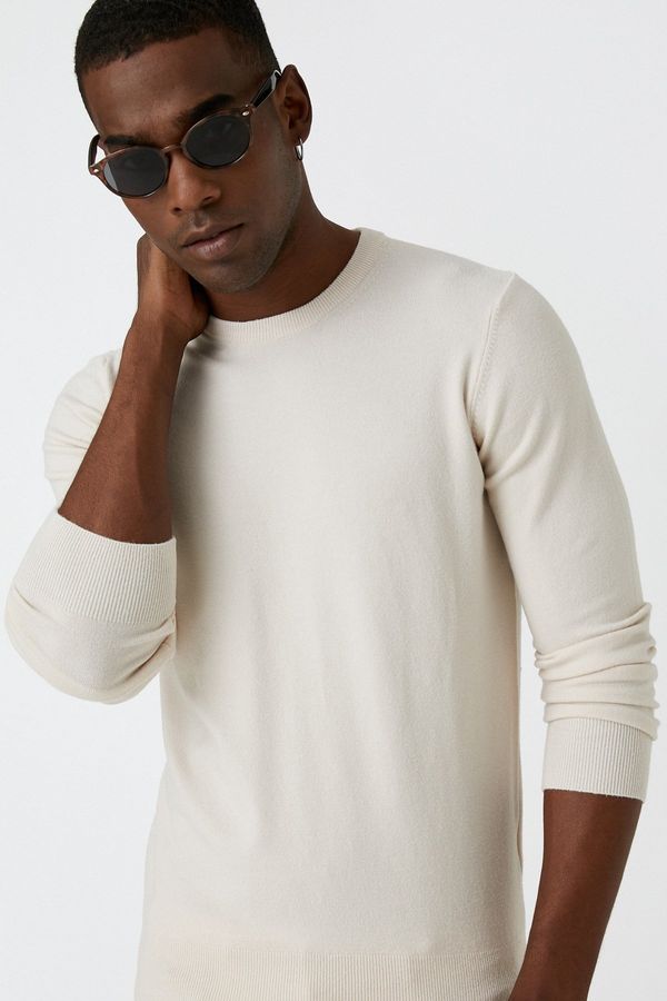 Koton Koton Basic Knitwear Sweater Crew Neck