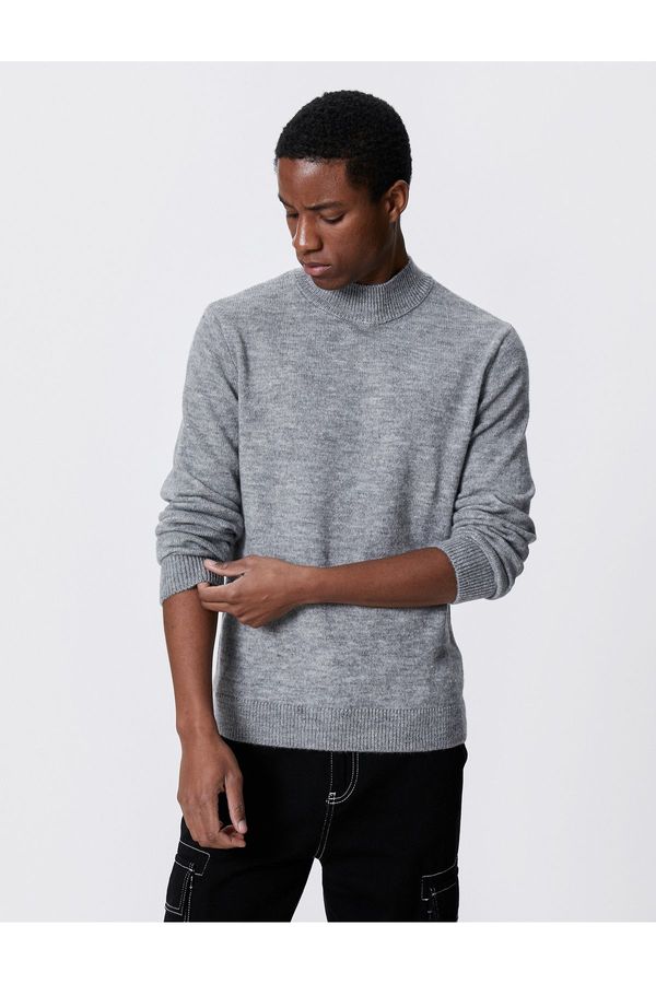 Koton Koton Basic Knitwear Sweater Half Turtleneck Slim Cut