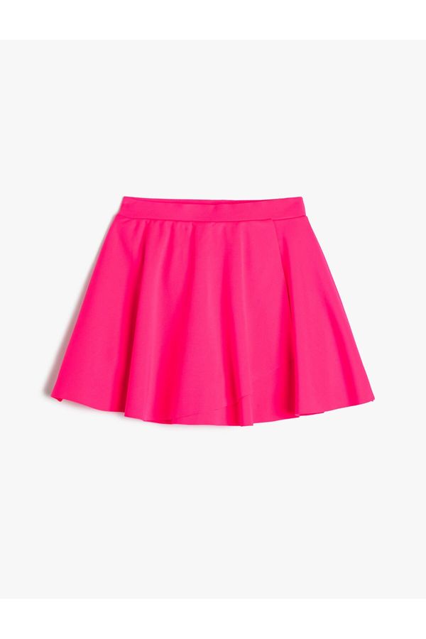Koton Koton Basic Mini Skirt Pleated