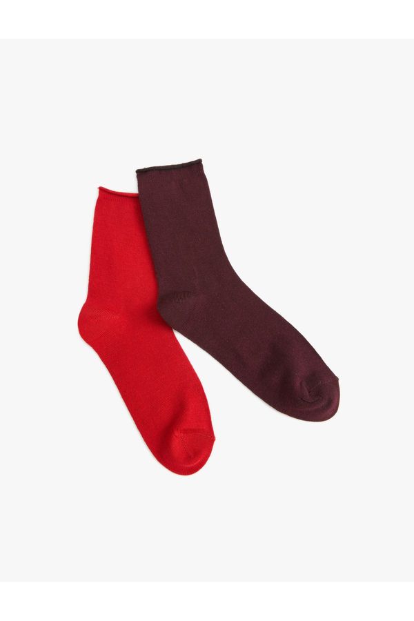 Koton Koton Basic Set of 2 Socks Multi Color