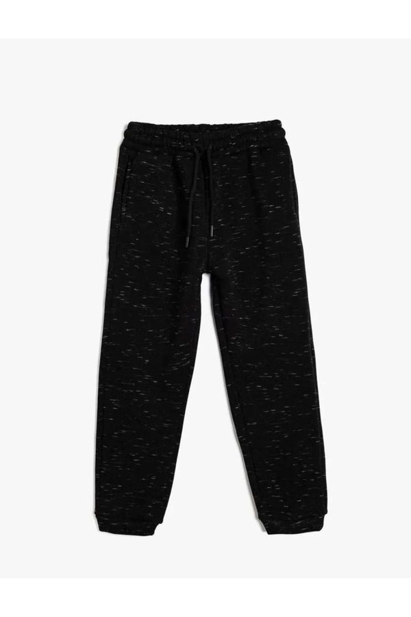 Koton Koton Basic Sweatpants with Tied Waist and Pocket Detail