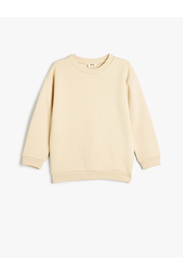 Koton Koton Basic Sweatshirt Long Sleeve Crew Neck