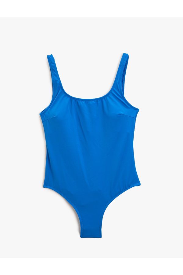 Koton Koton Basic Swimwear U-Neck Straps Covered