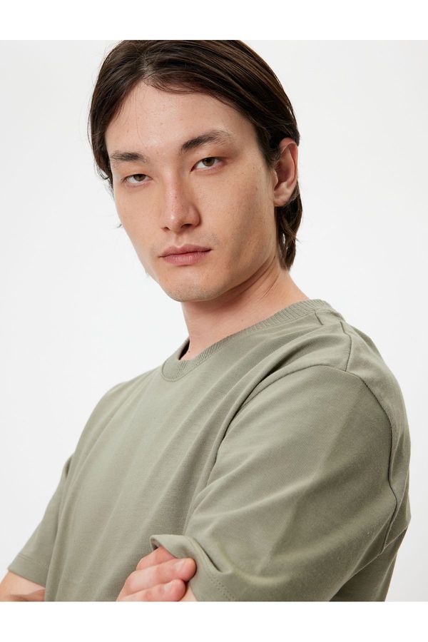 Koton Koton Basic T-Shirt Crew Neck Short Sleeve Cotton