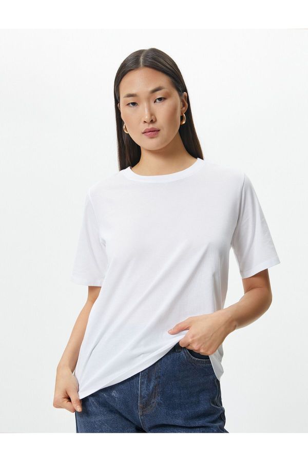 Koton Koton Basic T-Shirt Short Sleeve Cotton