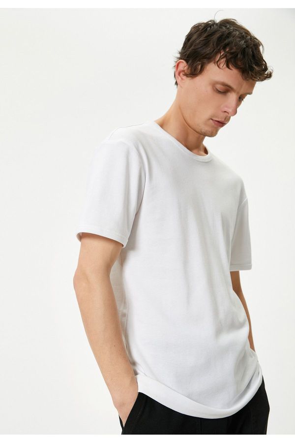 Koton Koton Basic T-Shirt Slim Fit Crew Neck Short Sleeve Cotton