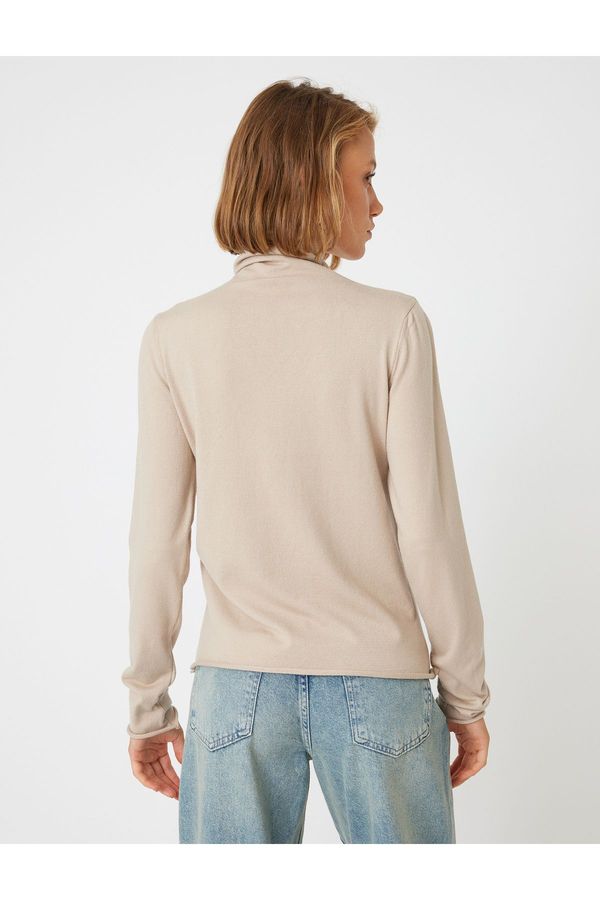 Koton Koton Basic Turtleneck Knitwear Sweater Long Sleeve Soft Texture