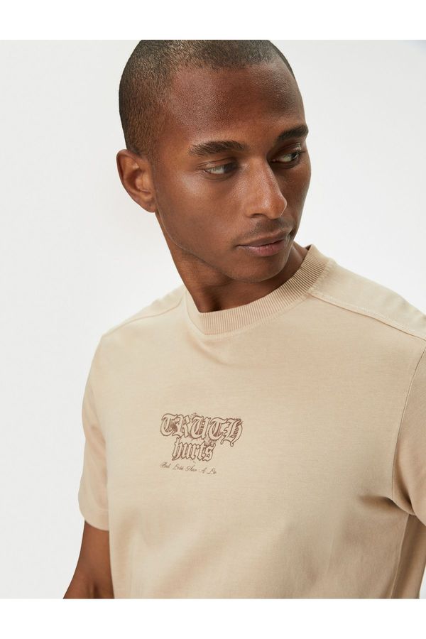 Koton Koton Beige Men&#39;s T-Shirt