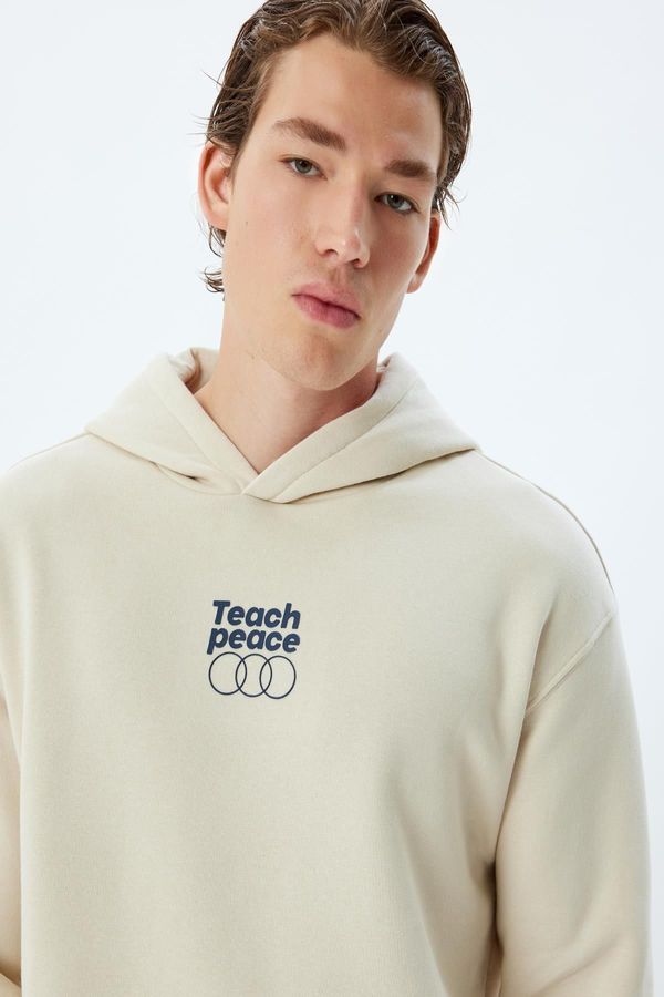 Koton Koton Beige Men's Adult Sweatshirt