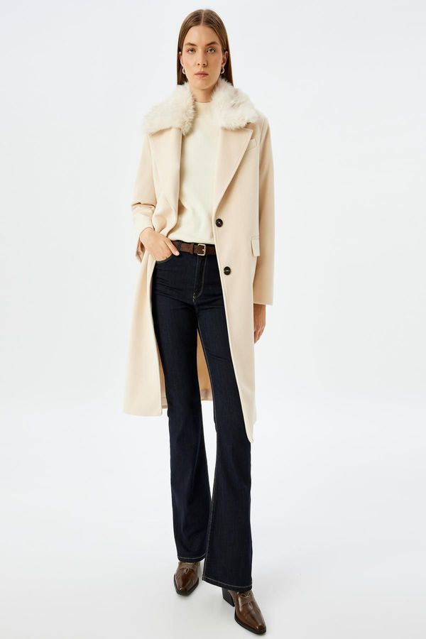 Koton Koton Beige Women's Coat
