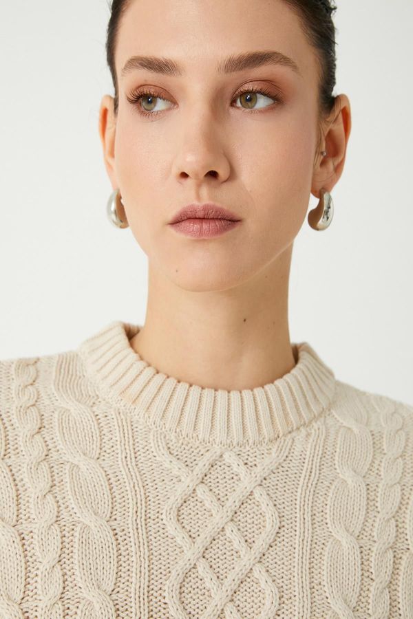 Koton Koton Beige Women's Sweater