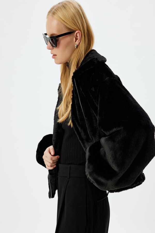 Koton Koton Black Women's Coat