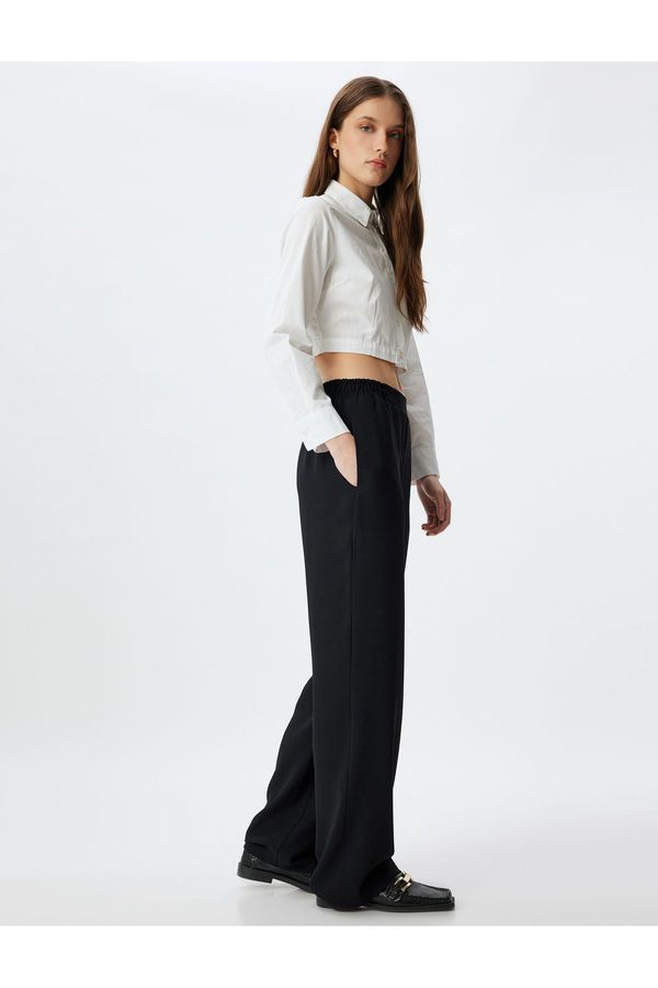 Koton Koton Black Women's Trousers