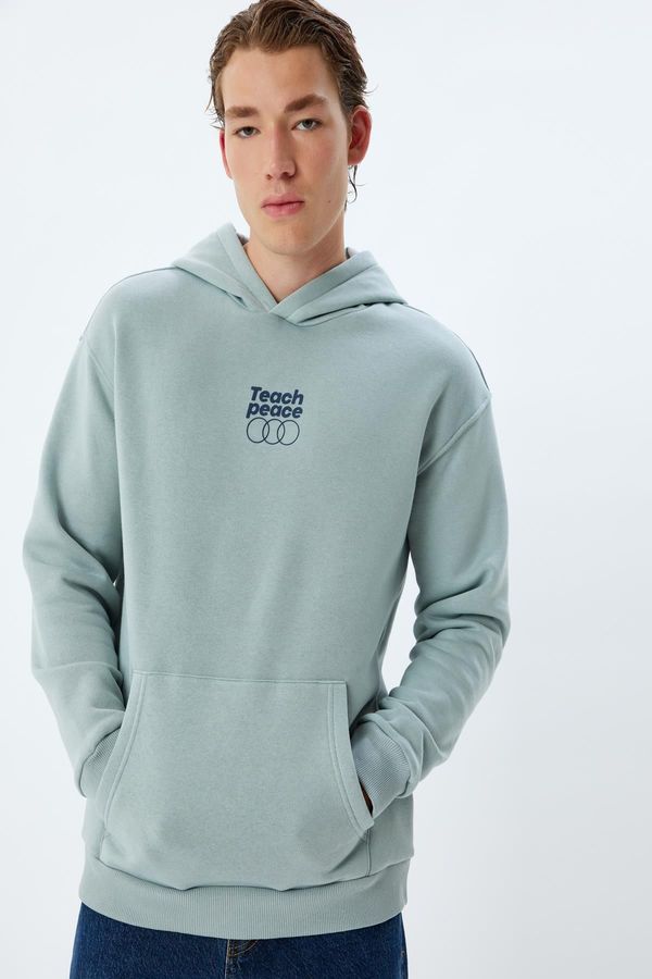 Koton Koton Blue Men's Adult Sweatshirt