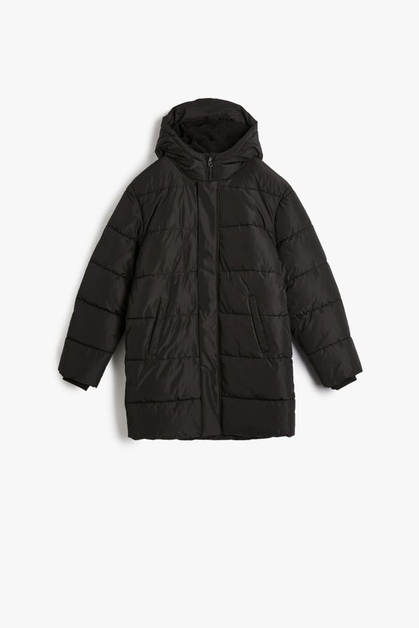 Koton Koton Boys Black Coat