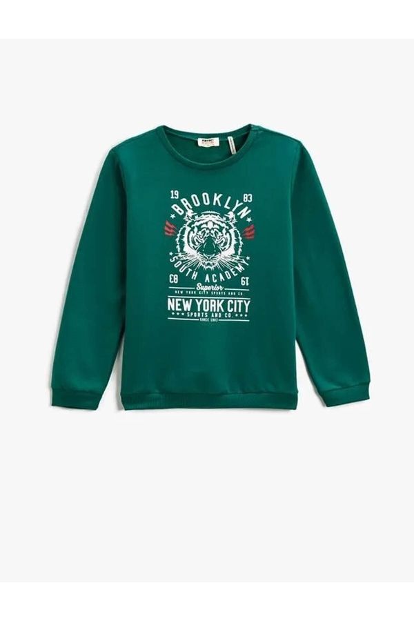 Koton Koton Boy's Sweatshirt Green