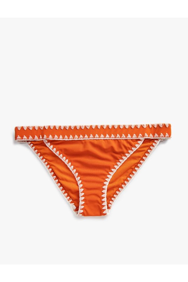 Koton Koton Brazilian Bikini Bottom Embroidered