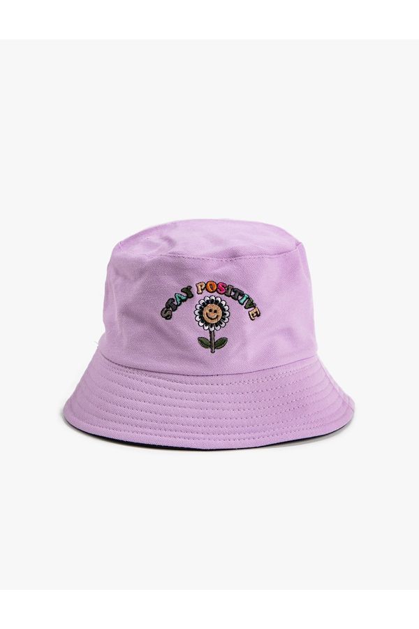 Koton Koton Bucket Hat Embroidered