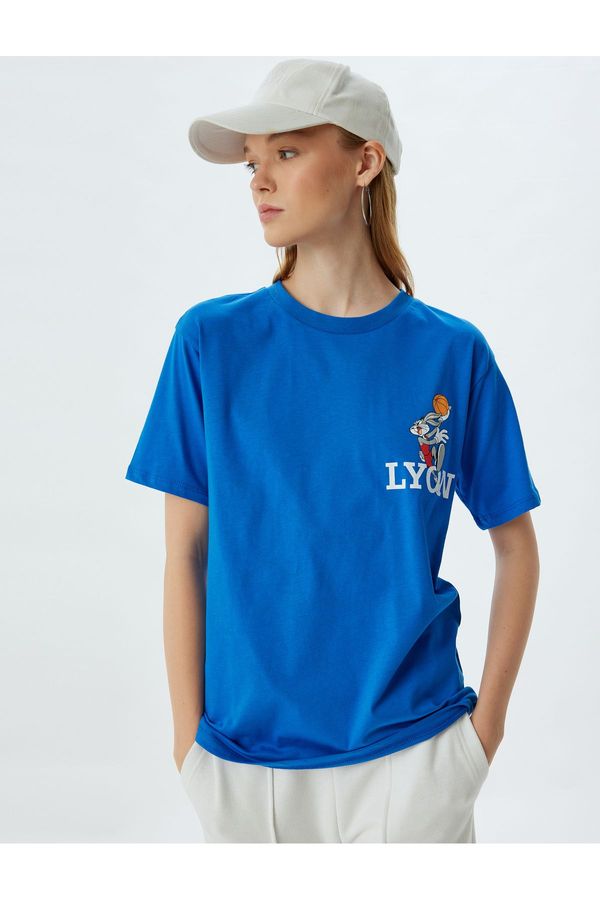 Koton Koton Bugs Bunny Oversize T-Shirt Printed Licensed