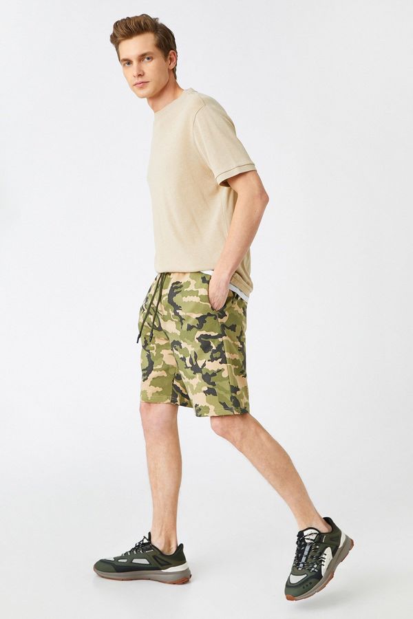 Koton Koton Camouflage Pattern Shorts