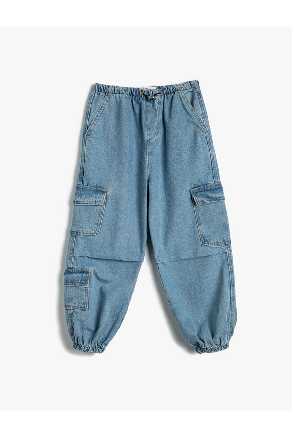 Koton Koton Cargo Jogger Jeans Cotton Clamshell Pocket Detailed