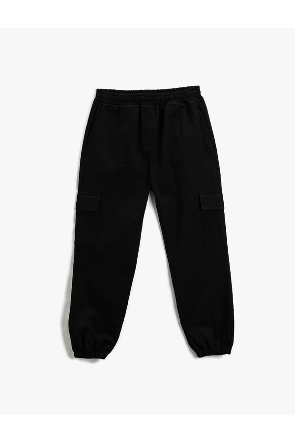 Koton Koton Cargo Jogger Pants with Pocket Detail