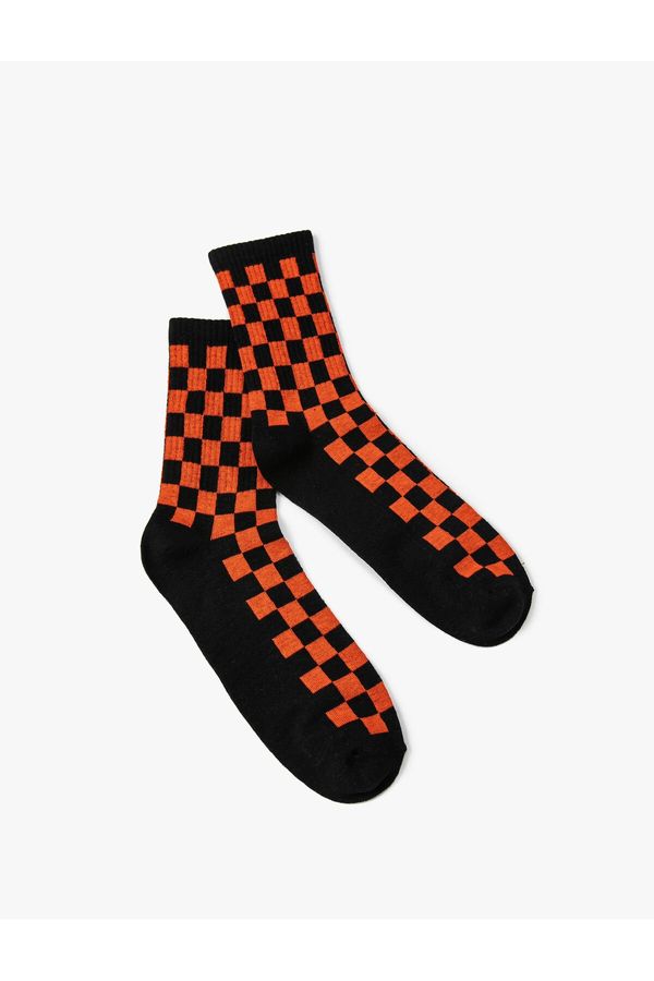 Koton Koton Checkerboard Patterned Socks