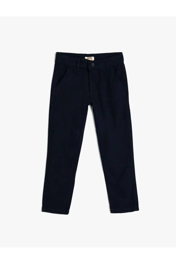 Koton Koton Chino School Trousers Slim Fit with Pocket Detail