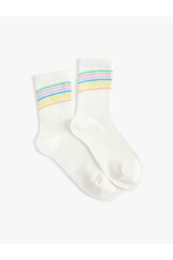 Koton Koton Cotton Striped Tennis Socks