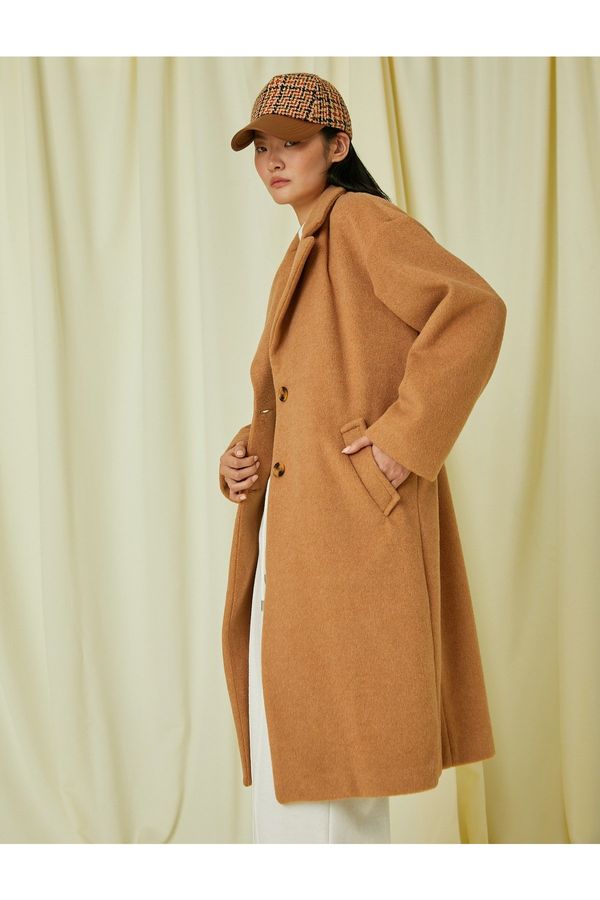 Koton Koton Double Buttoned Cachet Coat