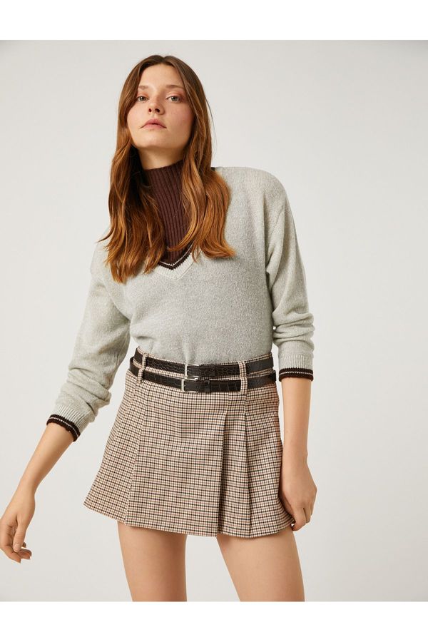 Koton Koton Double Layer Look Knitwear Sweater