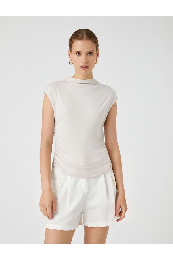 Koton Koton Draped High Neck Blouse