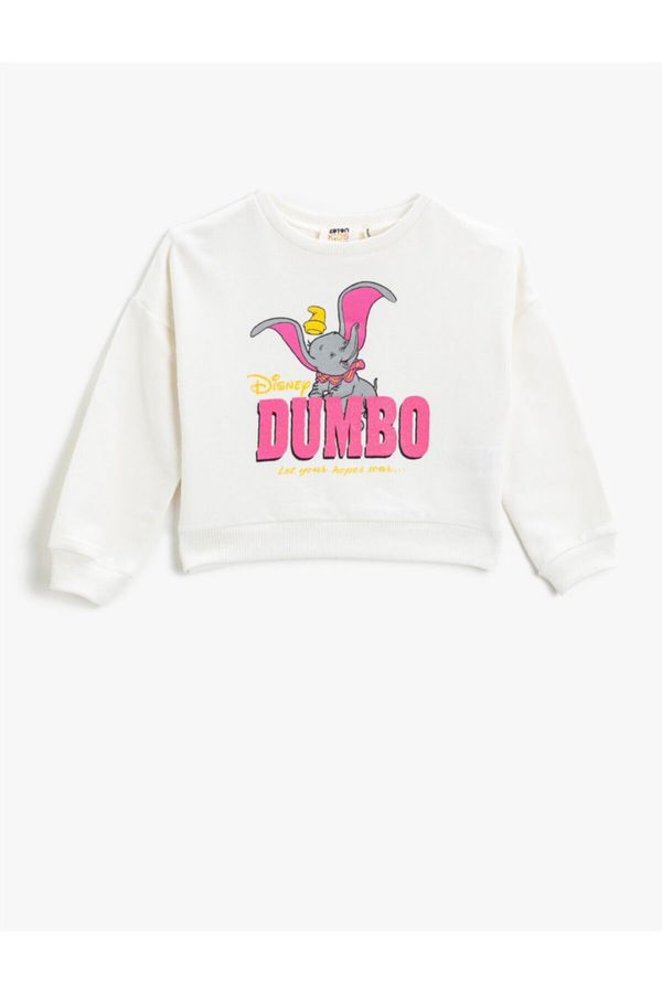 Koton Koton Dumbo Disney Licensed Printed Sweatshirt Cotton