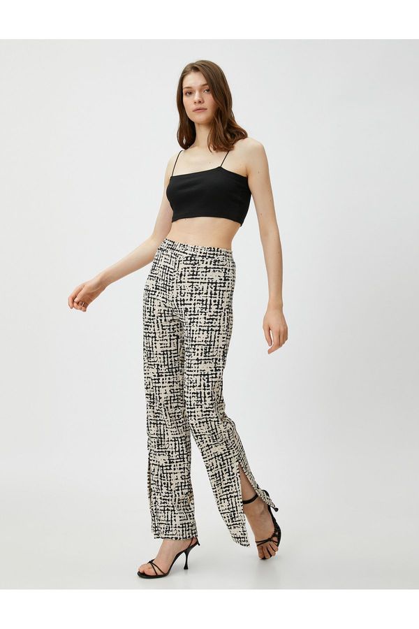 Koton Koton Elastic Waist Trousers Light Flare