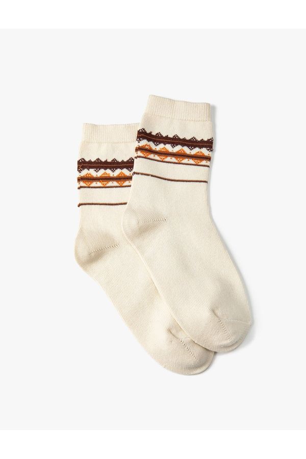 Koton Koton Ethnic Patterned Socks